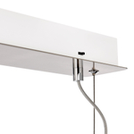 Светильник подвесной, Никель/Белый-прозрачный, ENFYS, LED 33W, 3000K/4000K/6000K