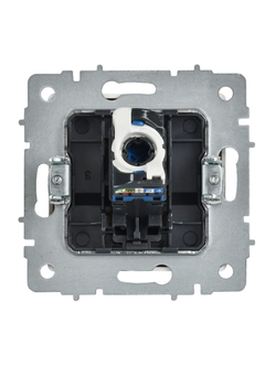 Розетка компьютерная СП BRITE РК11-БрАБ RJ45 кат.6 механизм арктич. бел. IEK BR-K10-2-K91