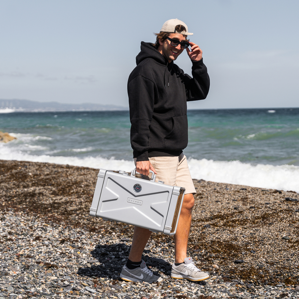 Газовый гриль портативный Karbo Grill X1 Natural Grey