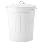 Мусорное ведро IKEA KNODD (КНОДД), Белый, 40 л