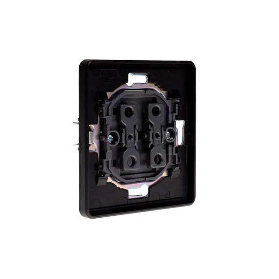 Переключатель проходной одноклавишный KRANZ Miele Round Оникс KR-78-0708-3