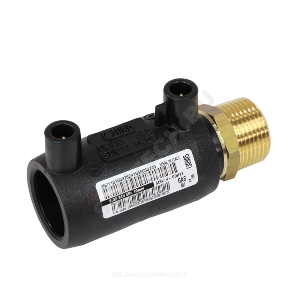 Переход электросварной ПЭ100 Дн 32х1" НР Ру25 SDR7,4 EUROSTANDARD 2161160032