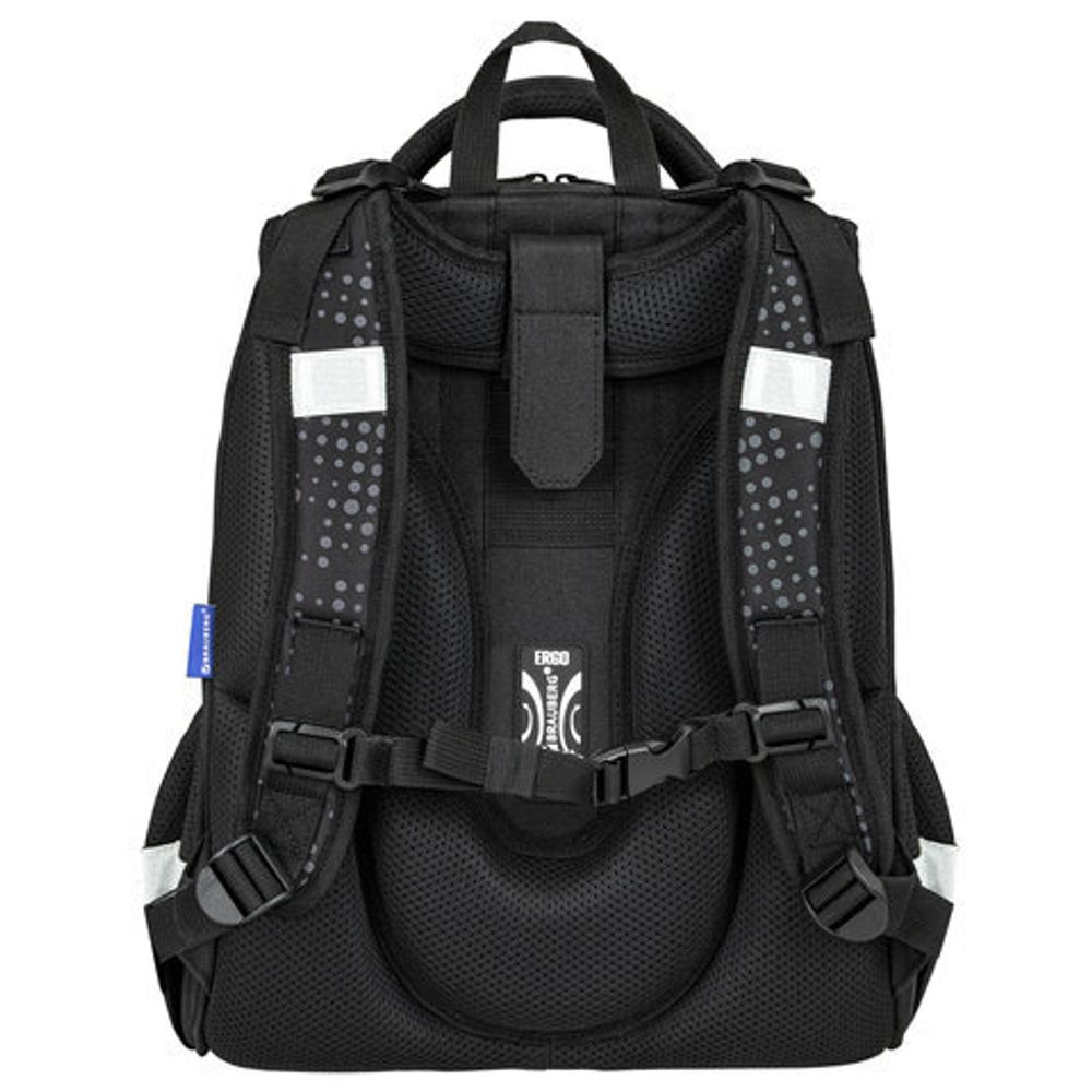Ранец BRAUBERG LUMINOUS, 2 отделения, с брелоком, "Scorpio", СВЕТЯЩИЙСЯ РИСУНОК, 38х29х16 см, 271368