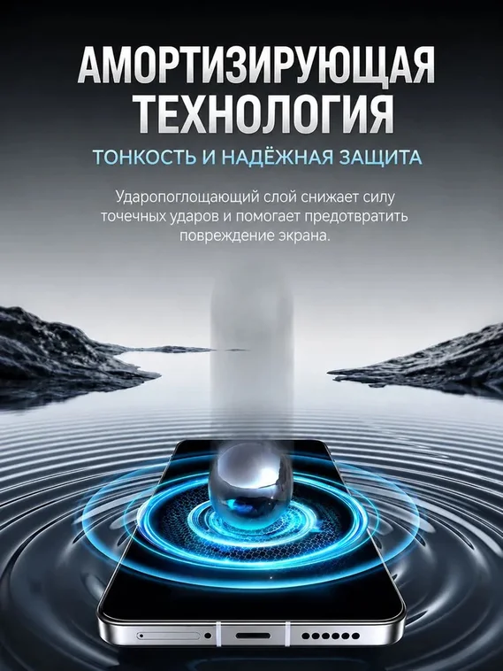 Защитное стекло антишпион для VIVO X300s / X300 Pro SmartDevil