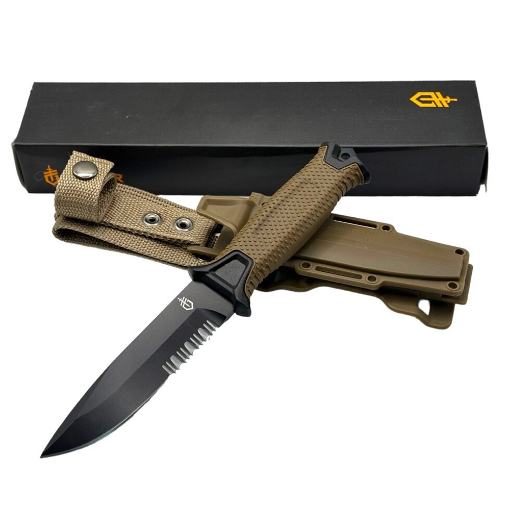 Нож Gerber Strongarm с серрейторной заточкой (Песок)