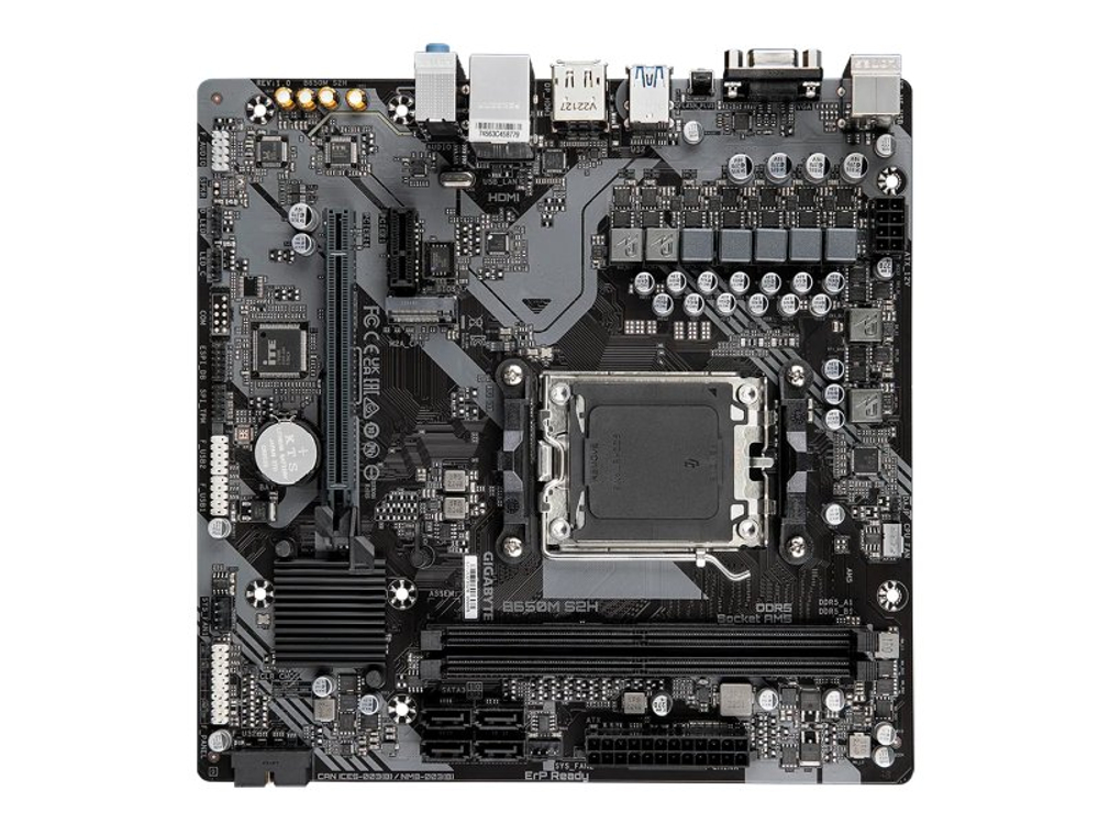Материнская плата Gigabyte B650M S2H, Socket AM5, AMD B650, mATX, RTL