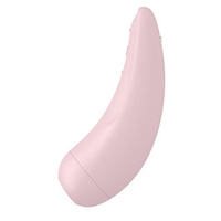 Розовый вакуум-волновой стимулятор 13,5см с вибрацией Satisfyer Curvy 2+