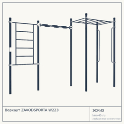 Воркаут ZAVODSPORTA W223 — от 91 000 ₽