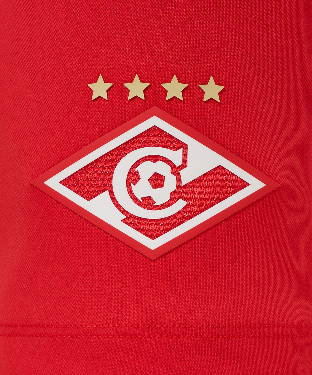 Футболка игровая Jögel PerFormDRY Spartak 25 Away Shorts-K, красный