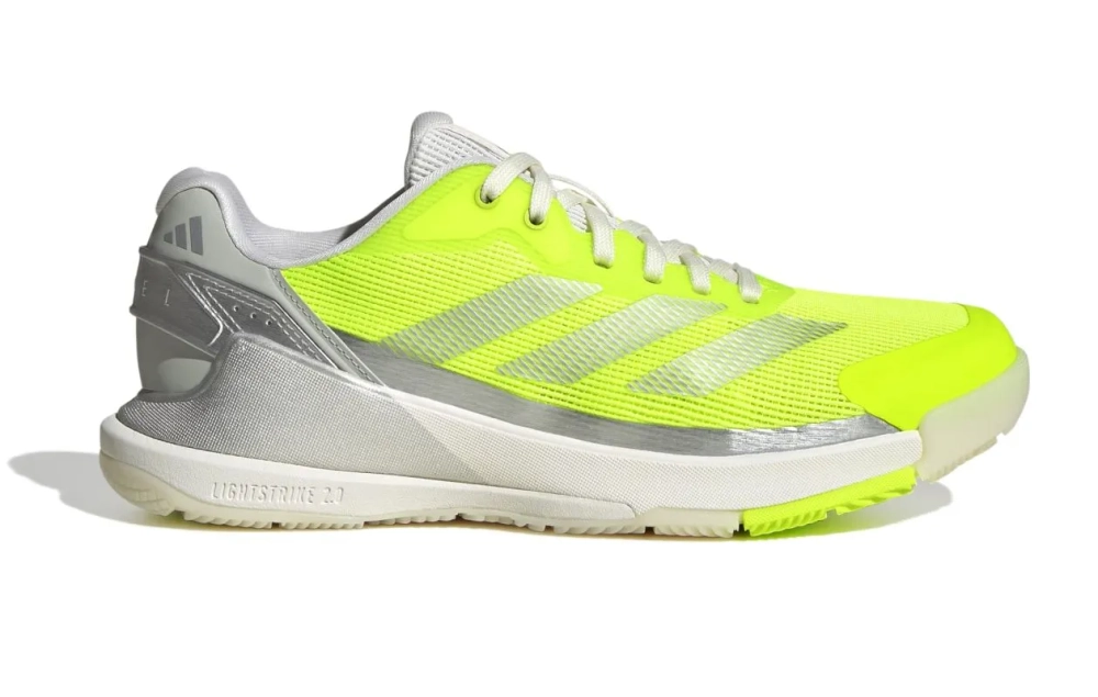 Женские кроссовки для padel Adidas Crazyquick Lightstrike Padel W - lucid lemon/silver metallic/wonder silver