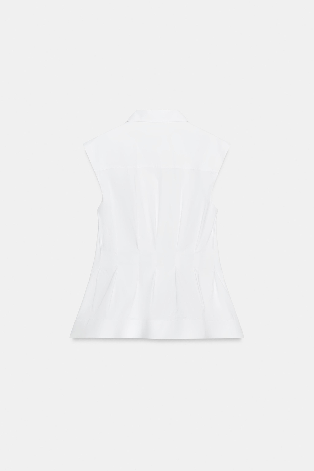 РУБАШКА СО СКЛАДКАМИ И ПРОЙМАМИ — ZW COLLECTION — ZARA
