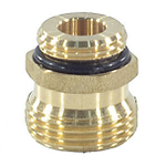 Штуцер переходной латунь 1/2"x3/4" под евроконус для клапана коллекторного Апогей 310011