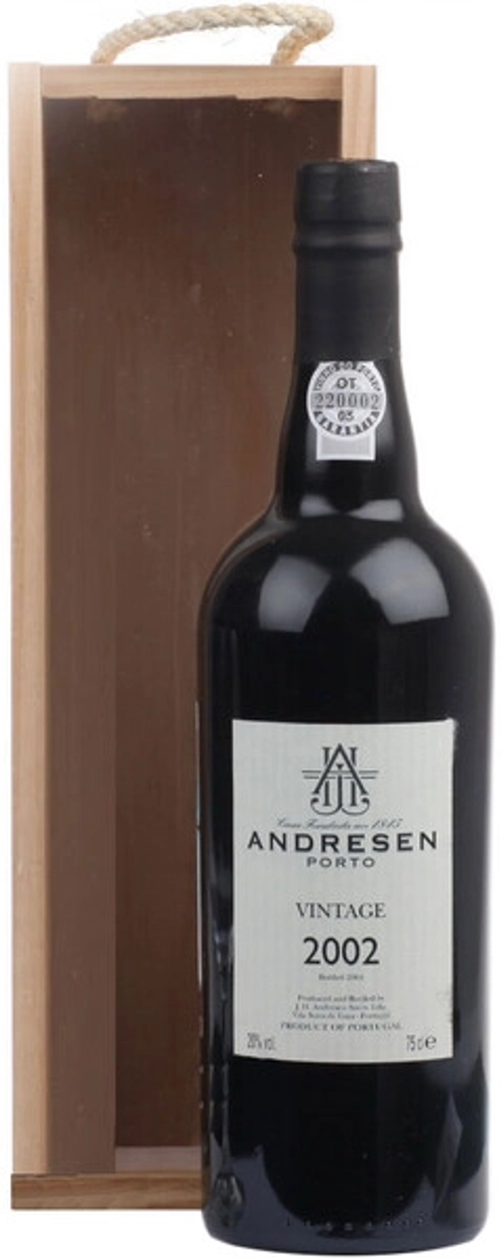 Портвейн Andresen Vintage 2002, 0.75 л