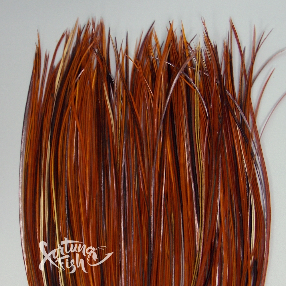 Перо из седла петуха Natural Brown
