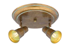 Светильник Sfera Sveta 85975/2C GDGR, 2×40 Вт, золотой и зелёный