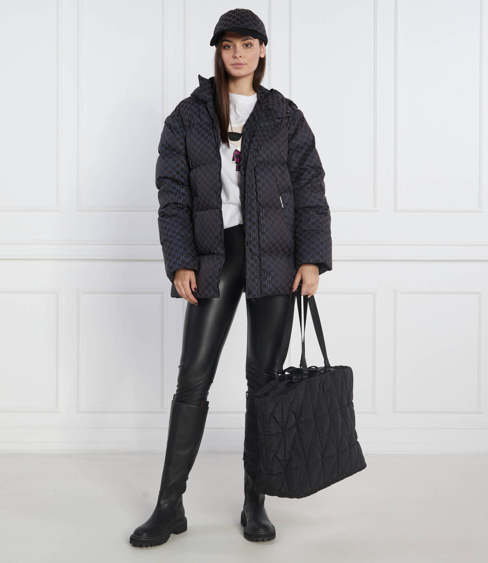 пуховая куртка 2в1 reflect monogram Karl Lagerfeld - черный(226W1580)