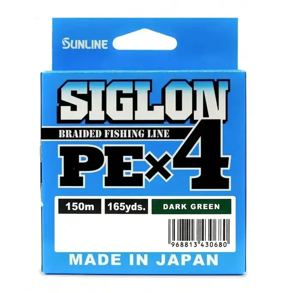 Плетенка Sunline Siglon PE X4, Dark Green (150м)