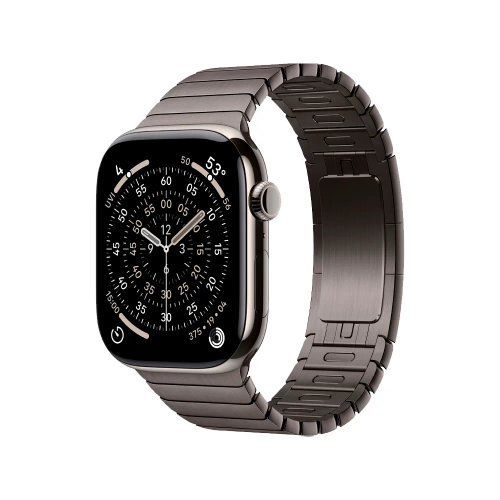 Умные часы Apple Watch Series 11 GPS + Cellular, 46mm, Natural Titanium Case with Slate Link Bracelet