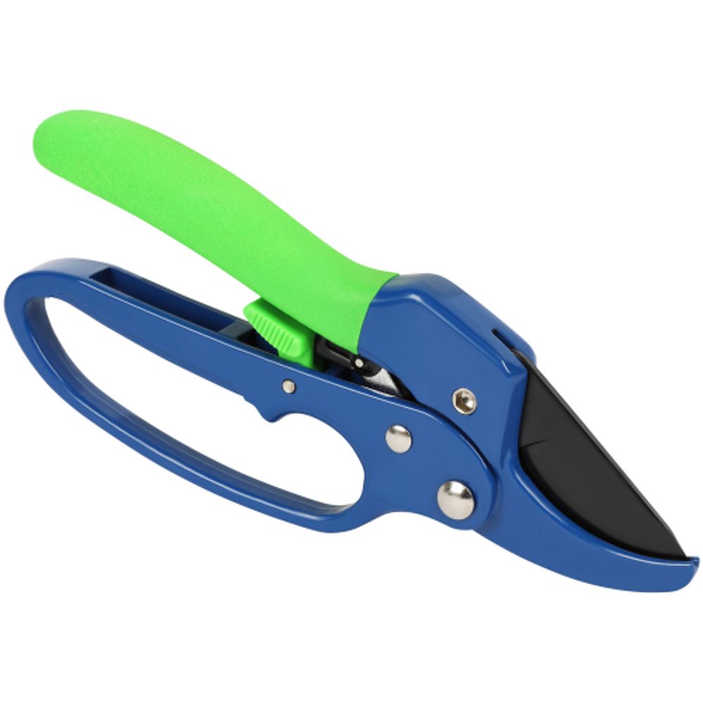 Секатор GREEN APPLE GA-PR25 усиленный контактный c храповым механизмом | GREEN APPLE