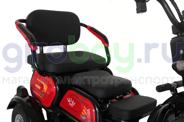 Электроскутер IKINGI SIBTRIKE 1000W (60V/25Ah) - Красный фото №16