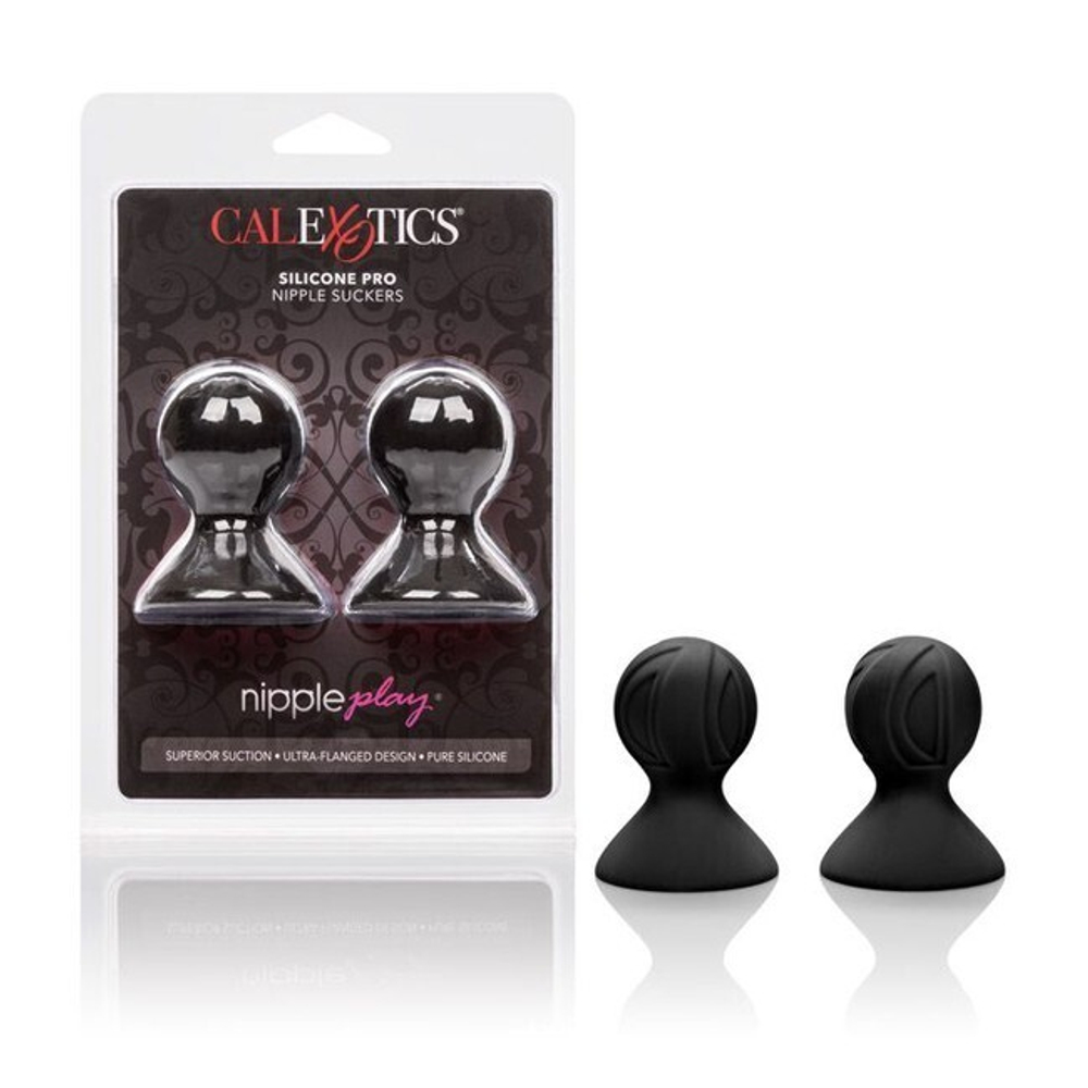 Насадки-присоски на соски Nipple Play® Silicone Pro Nipple Suckers (Цвет: черный)