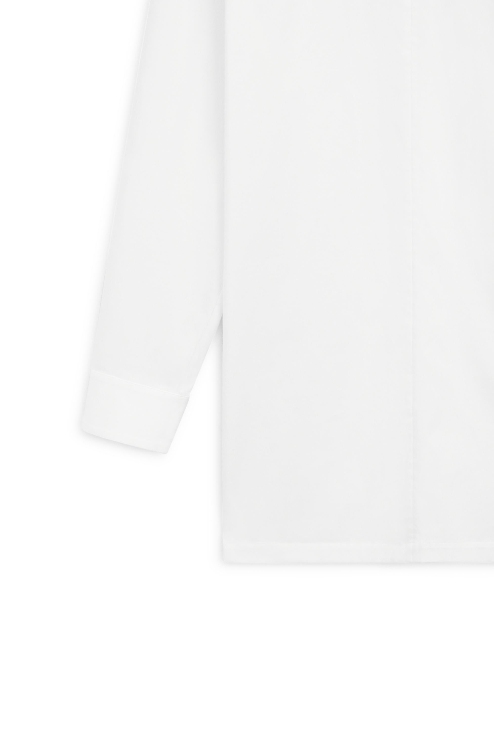 Massimo Dutti Блузка с высоким воротником на молнии - Limited Edition, белый