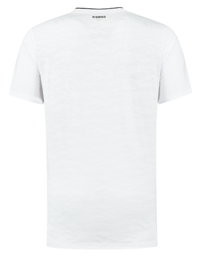 Футболка мужская теннисная K-Swiss Tac Hypercourt Mesh Crew - white