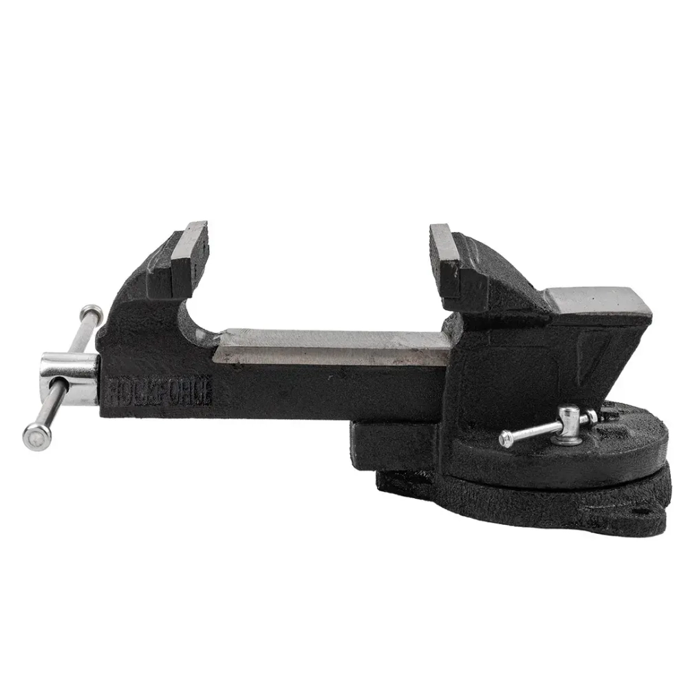 Тиски стальные поворотные с наковальней 5''(125мм) RockFORCE RF-6540105