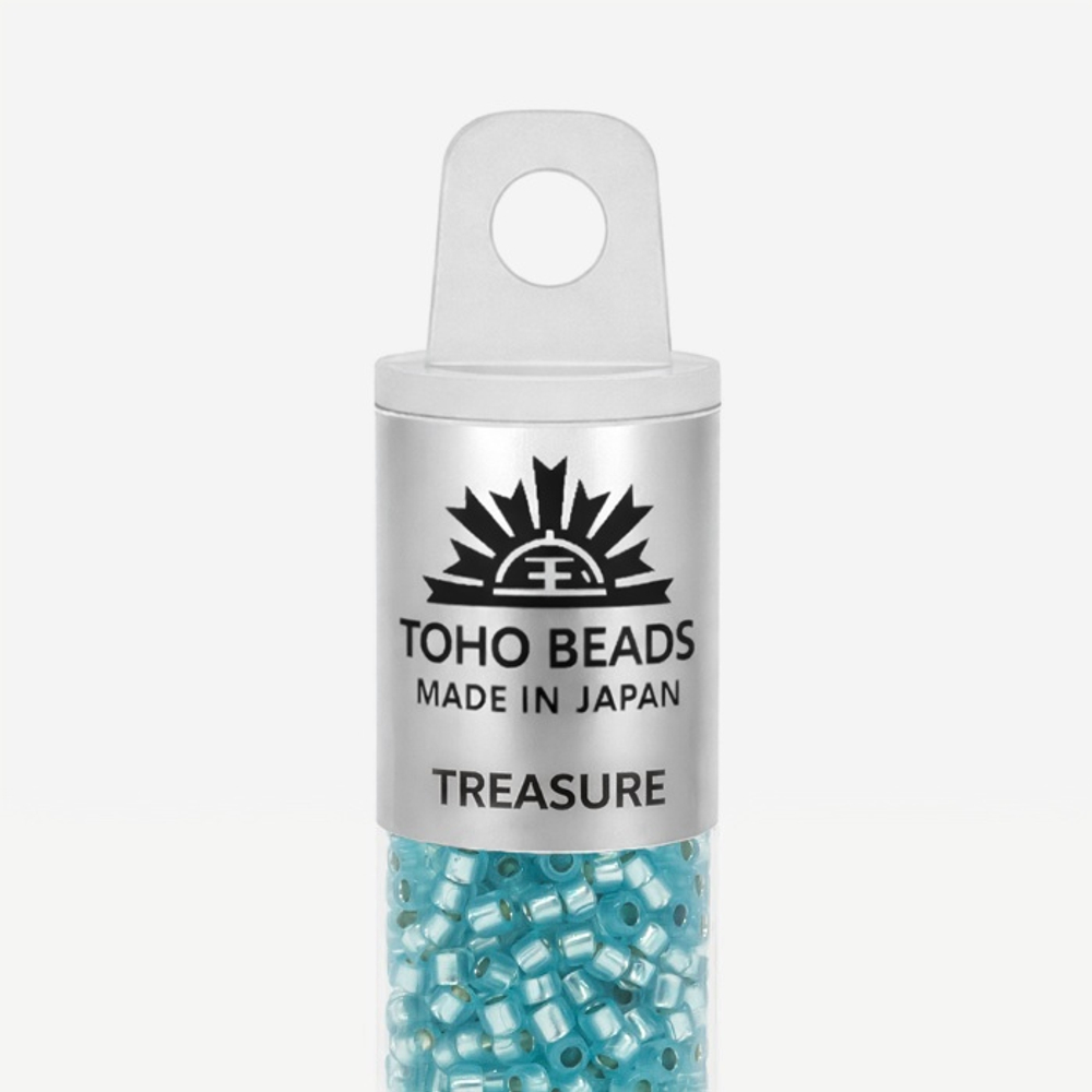 Японский бисер TOHO Treasure (№PF2117), опаловый, полупрозрачный глянцевый