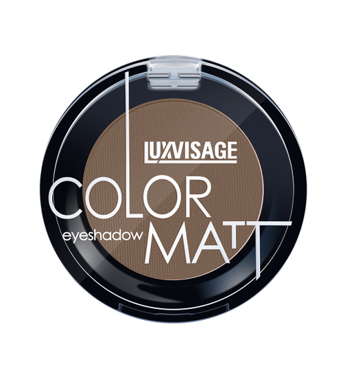 Luxvisage Тени для век компактные "COLOR MATT" тон 14 DARK BROWN