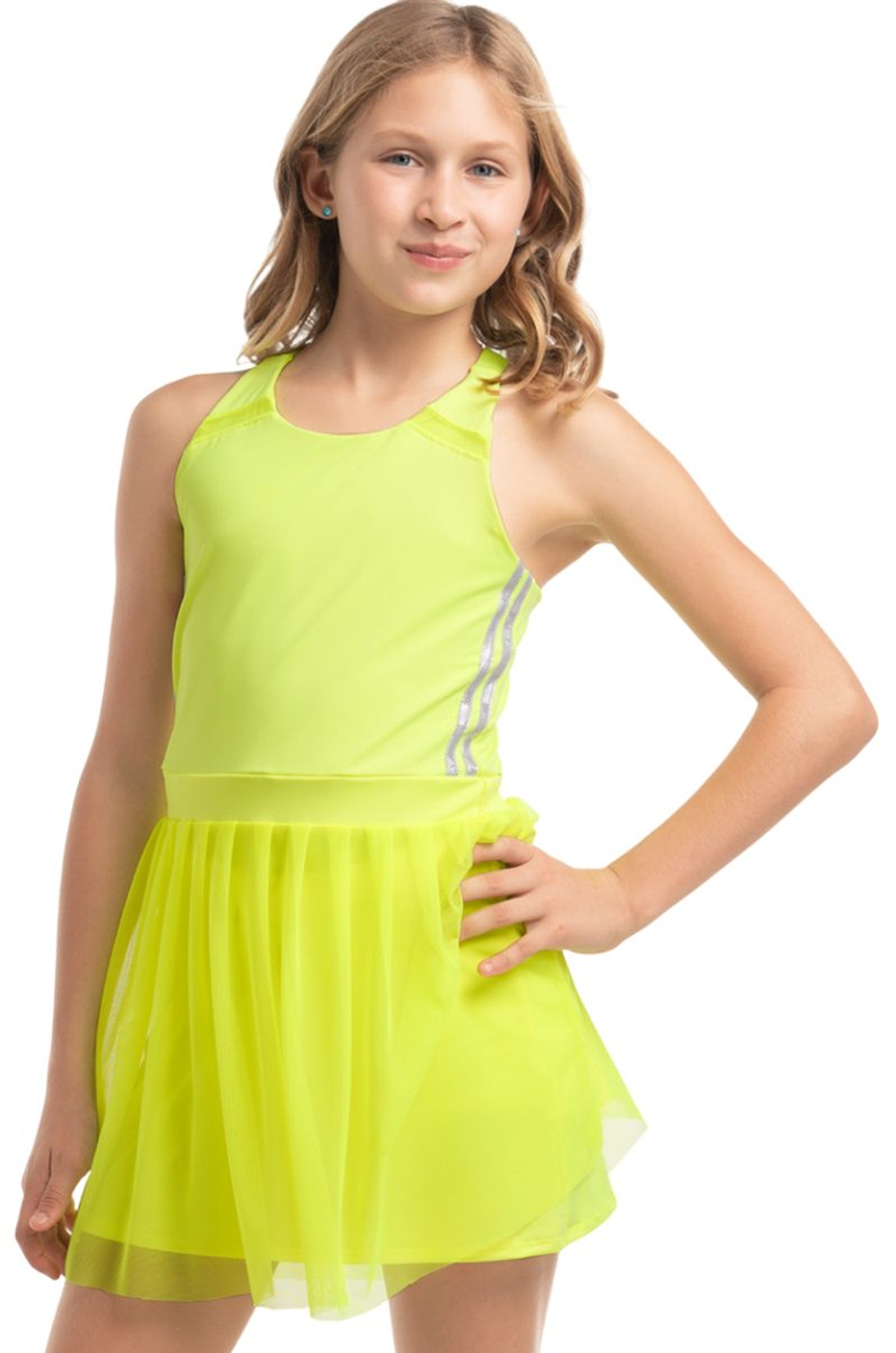 Платье для девочек Lucky in Love Girls Core Game Time - neon yellow