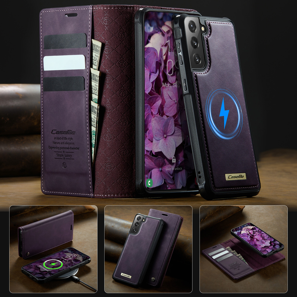 Чехол-кошелек CaseMe 2 in 1 MagSafe Samsung Galaxy S21 FE