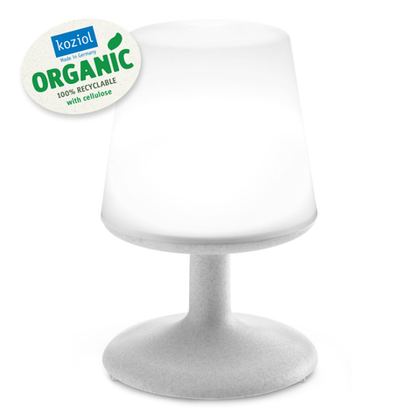 Лампа настольная Koziol Light to Go Organic серая