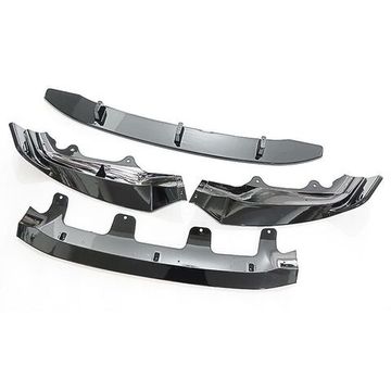 Сплиттер переднего бампера M Performance BMW X5 F15 2013-2018 (тип 2) чёрный глянец