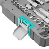 Набор инструментов, 1/2",3/8", 1/4", CrV, пластиковый кейс 142 предмета Stels — фото 6