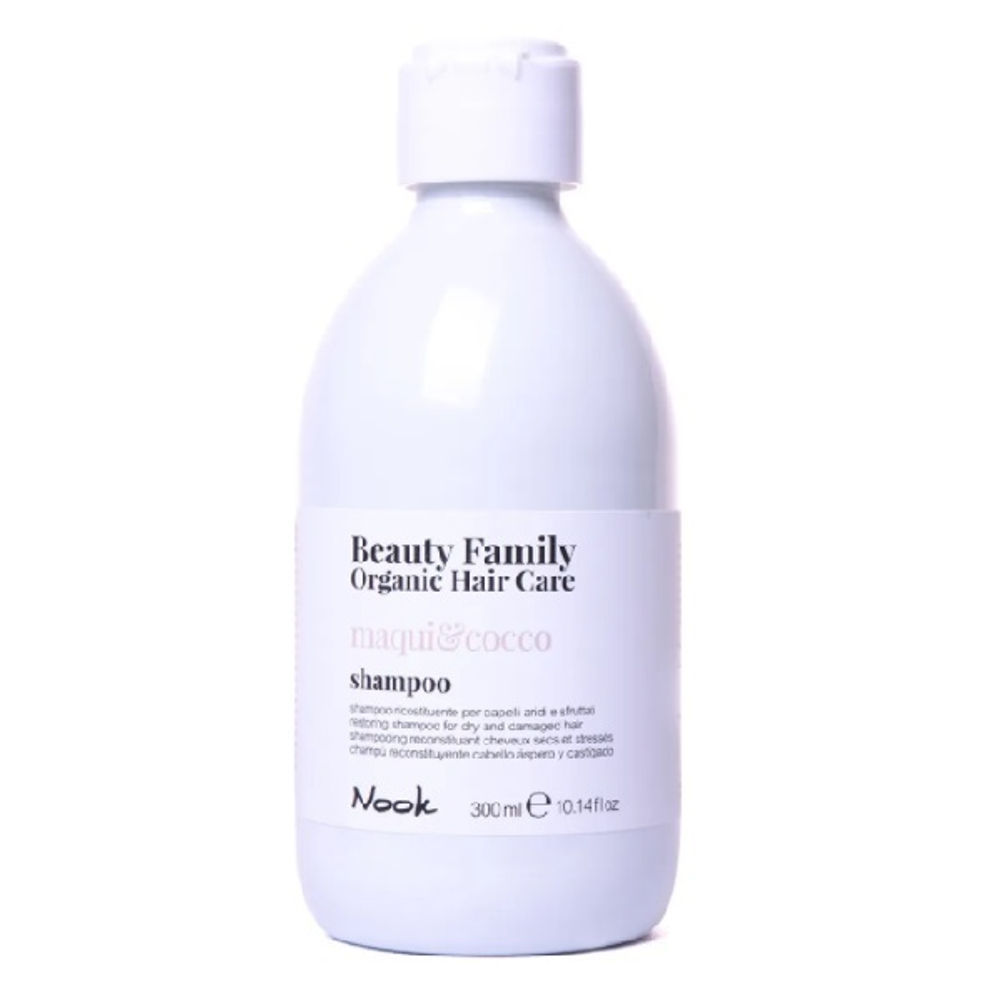 Шампунь восстанавливающий для сухих и поврежденных волос Nook Beauty Family Shampoo Maqui&Cocco 300мл
