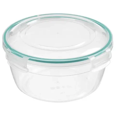 Контейнер для продуктов герметичный круглый 2,3л с замками (бесцветный)