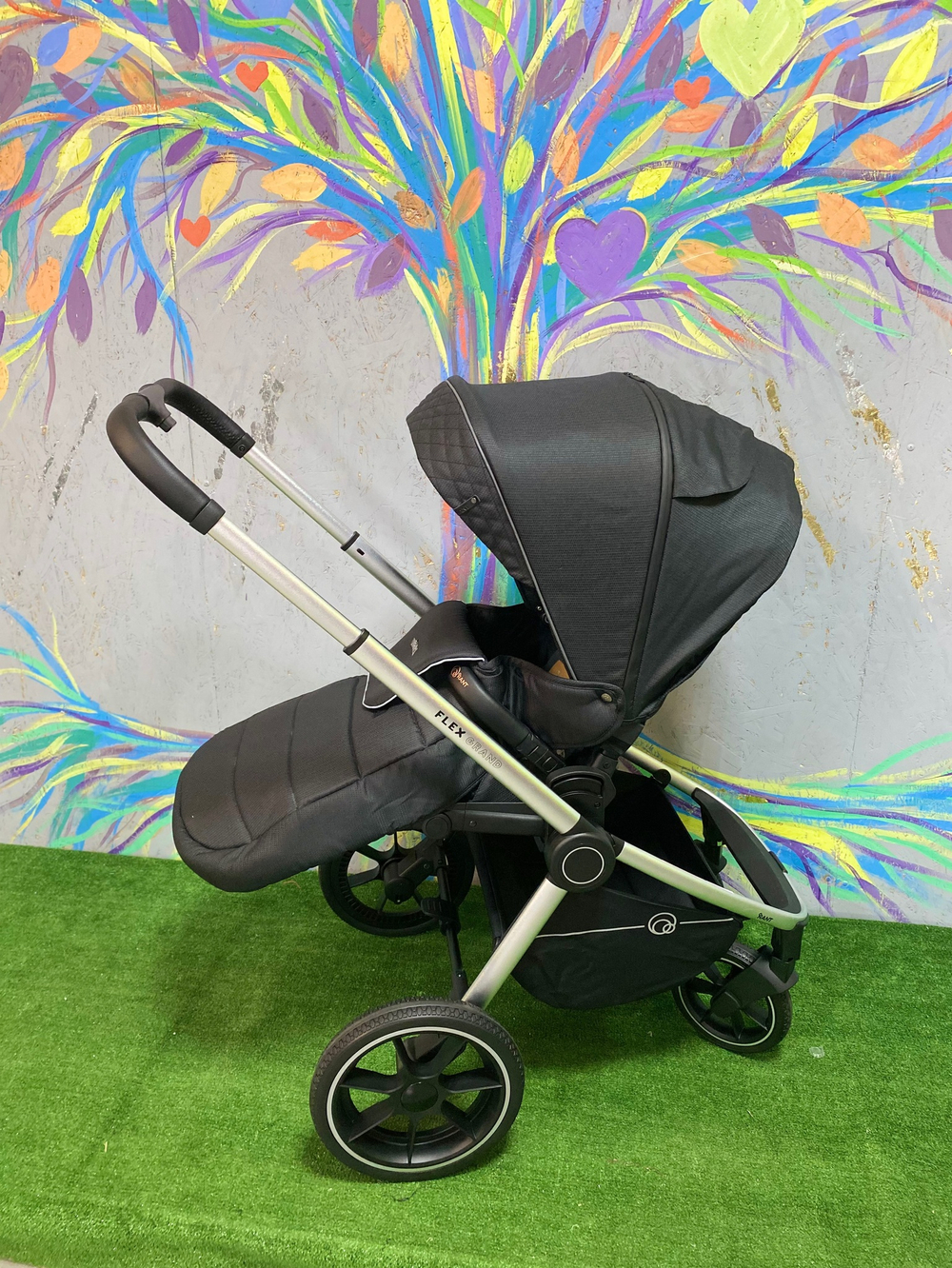 Коляска детская "FLEX GRAND" (3в1) RA073 Midnigt Black