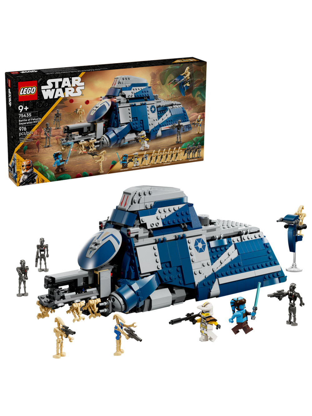 Конструктор Лего Звёздные войны Битва за Фелуцию Сепаратистский МТТ | LEGO Star Wars Battle 75435 976 детали 9+