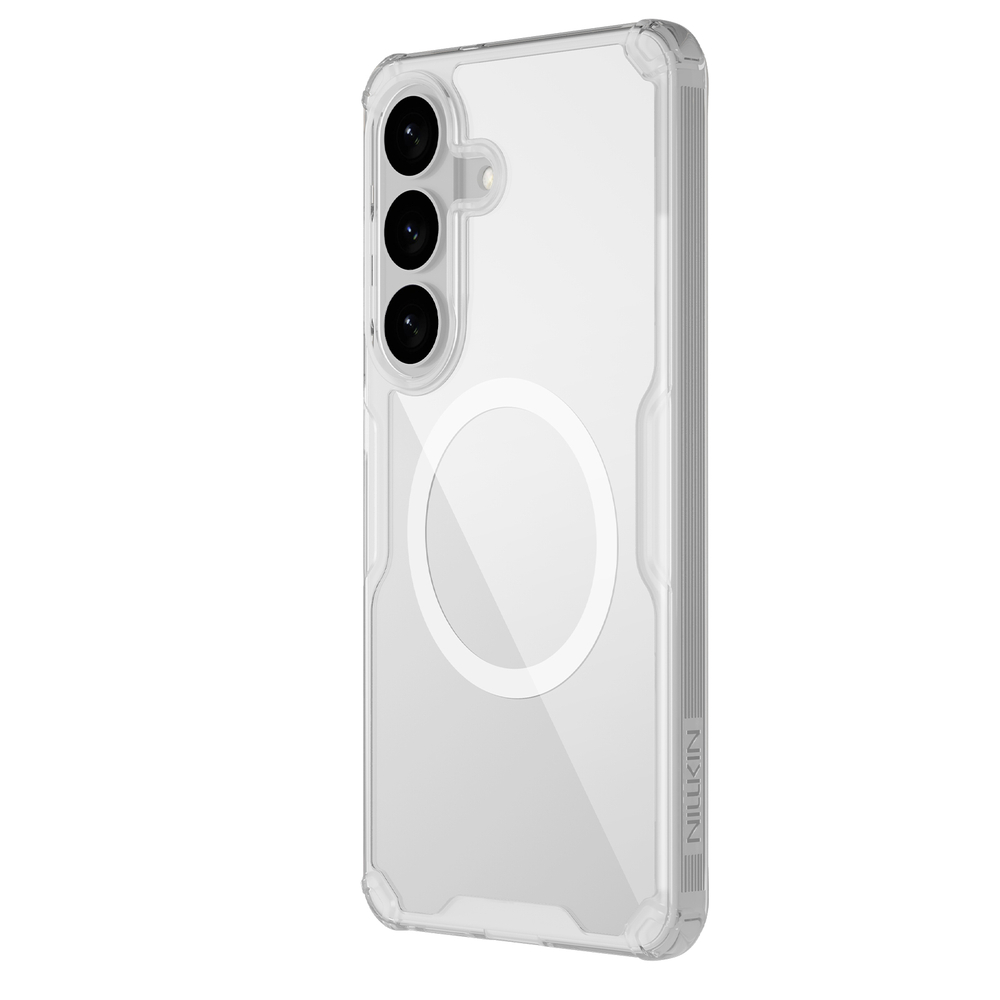 Прозрачный чехол противоударный с MagSafe для Samsung Galaxy S26, серия Nature TPU Pro Magnetic от Nillkin