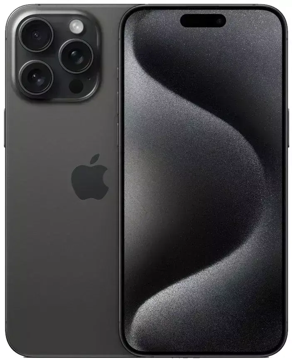 iPhone 15 Pro Max 256 ГБ, eSIM, черный титан