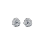 Серьги- узелки из серебра 925 , Tiffany💜Twist - В наличии