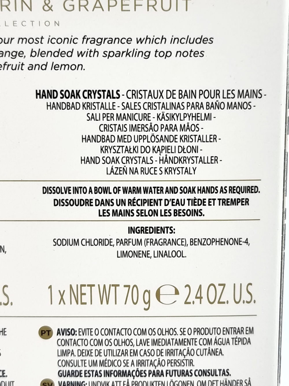 Набор для рук Baylis & Harding с ароматом цитрусовых, соль, крем, пилочка, 70г/50мл/1шт