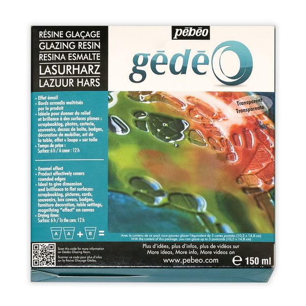 Смола эпоксидная с эффектом глазури Gedeo 150 мл, Pebeo