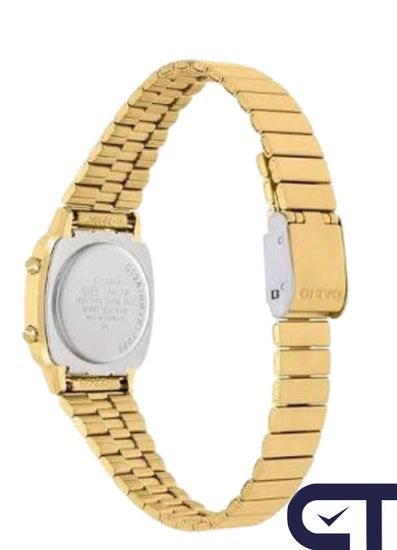 Casio LA670WGA-1 — женские цифровые часы с 7 таймерами и стальным браслетом