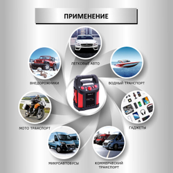 Пусковое устройство 12В, 18 000 мАч, 450/1000А iCartool IC-CBL18