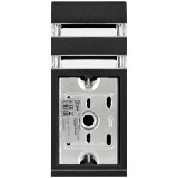 Светильник уличный настенный ЭРА «Геката» GBW-107-BL-0230 230В 1хЕ27 IP54 вверх черный | Садово-парковые светильники