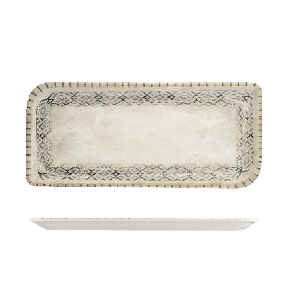 Блюдо прямоугольное 36*16,5 см h2 см Rug By Bone Innovation [bb] [1]