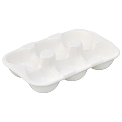 Подставка для яиц simplicity, 18,6х12,4 см, белая