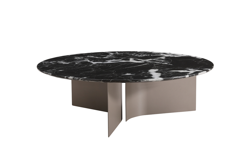 Стол журнальный Garda Decor черный d95*30 см